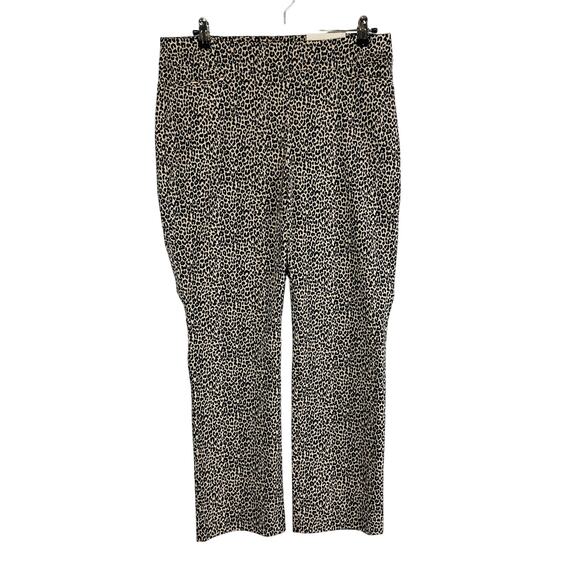 New Chico's Womans 2S 12S Short Pull On Slim Pants Bridget Animal Leopard NWT - Picture 1 of 9